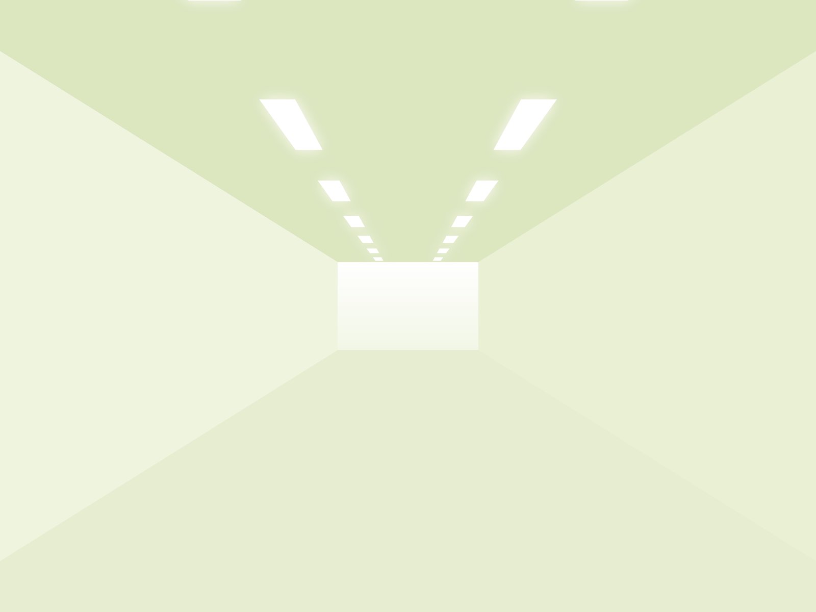 Illustratie van een gang met ledverlichting