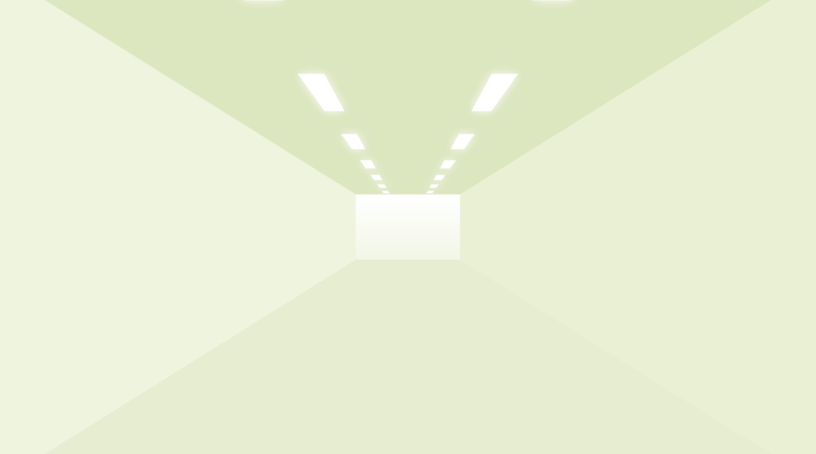Illustratie van een gang met ledverlichting